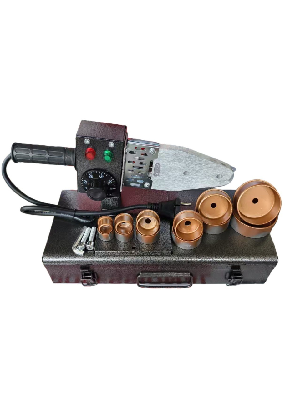 Trusa plita PPR 1000w aparat sudura tevi, 6 bacuri, valiza metal, Profesional CAMPION CMP1325