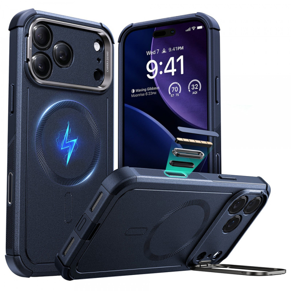ESR Cyber Armor Kickstand MagSafe, iPhone 17 Pro Max